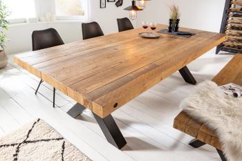 LuxD Dizajnový jedálenský stôl Thunder 200 cm prírodný - borovica