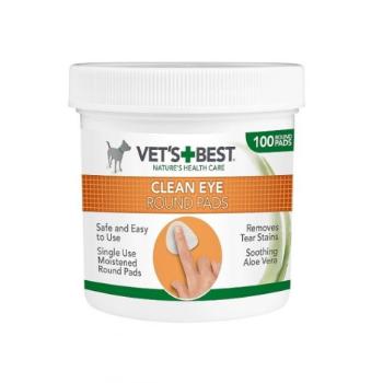 VET´S BEST CLEAN EYE ROUND PADS čistiaca utierka na okolie oči pre psy 100 ks