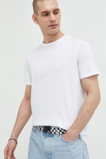 Bavlnené tričko Superdry biela farba, melanžové