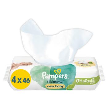 PAMPERS Obrúsky vlhčené Harmonie New Baby Plastic Free 4x46 ks