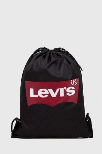 Detský ruksak Levi's čierna farba, s potlačou