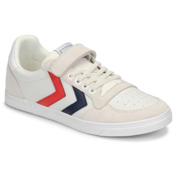 hummel  SLIMMER STADIL LEATHER LOW JR  Nízke tenisky Biela