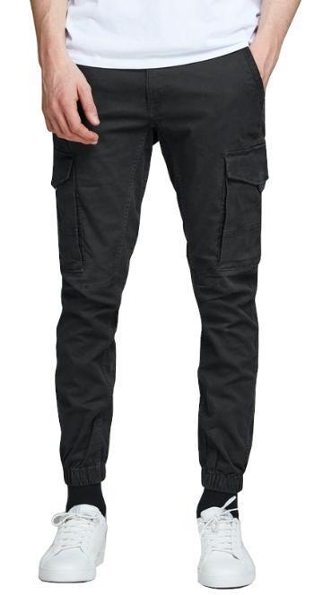 Jack&Jones Pánske nohavice JPSTPAUL JJFLAKE Slim Fit 12139912 Black 36/34