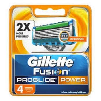 GILLETTE Fusion ProGlide Power náhradné hlavice pre mužov 4 ks