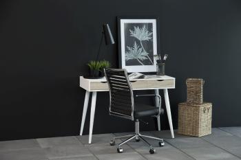 Dkton Dizajnový písací stôl Nature 110 cm, biely dub