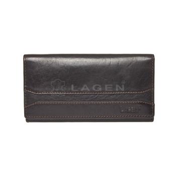 Lagen Dámska peňaženka kožená W-2025/T Čierna