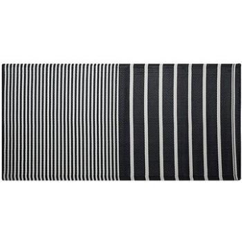 Čierny vonkajší koberec 90 × 180 cm HALDIA, 116869 (beliani_116869)