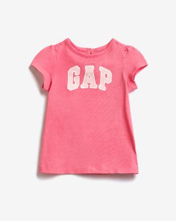 GAP logo Šaty dětské Ružová