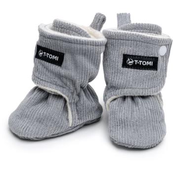 T-TOMI Booties Grey detské capačky 9-12 months Warm
