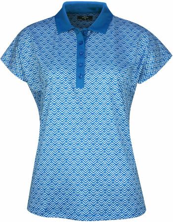 Callaway Womens Chev Geo Polo Blue Sea Star M