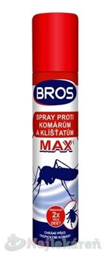 BROS spray proti komárom a kliešťom MAX 90ml