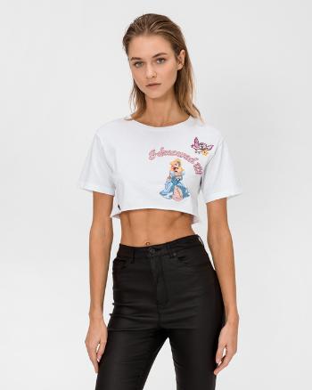 Philipp Plein Set Me Free Crop top Biela