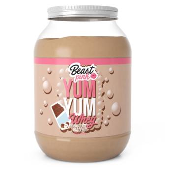 GYMBEAM BeastPink Yum yum whey proteín čokoláda lieskový oriešok 1000 g