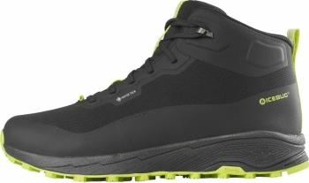 Icebug Pánske outdoorové topánky Haze Mens Mid Biosole GTX Black/Poison 45