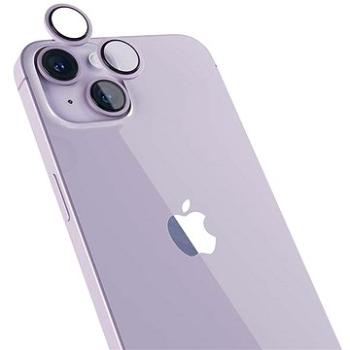 Epico Hliníkové ochranné sklo na šošovky fotoaparátu na iPhone 14/14 Plus fialové (69212152200001)