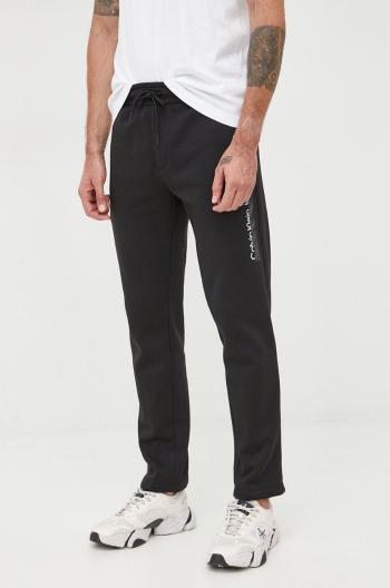 Nohavice Calvin Klein Jeans pánske, čierna farba, jednofarebné