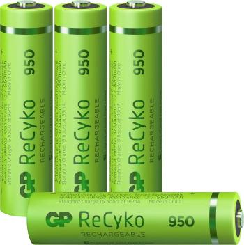 GP Batteries ReCyko+ HR03 mikrotužkový akumulátor typu AAA  Ni-MH 950 mAh 1.2 V 4 ks