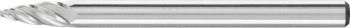 PFERD 21222563 frézovacie kolík  lomený oblúk  Dĺžka 37 mm Vonkajší Ø 3 mm Pracovná dĺžka 7 mm Ø hriadeľa 3 mm