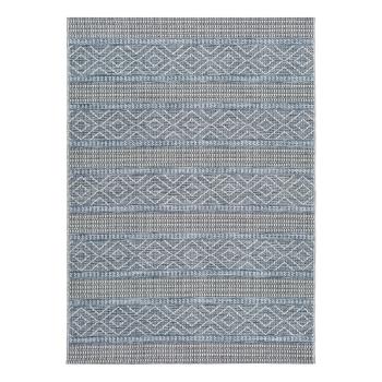 Modrý vonkajší koberec Universal Cork Lines, 130 x 190 cm