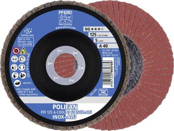 PFERD 67654125 Ozubená poistná podložka POLIFAN PFF 125 A-COOL 40 SG INOX + ALU Priemer 125 mm   10 ks