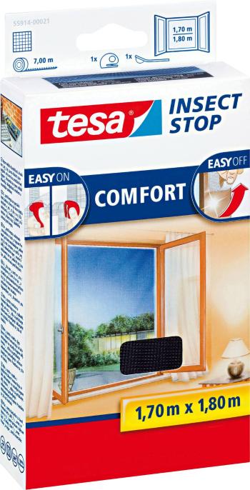 tesa Insect Stop Comfort 55914-21 sieťka proti hmyzu  (d x š) 1700 mm x 1800 mm antracitová 1 ks