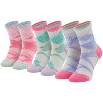 Skechers  3PPK Girls Casual Fancy Tie Die Socks  Športové ponožky Viacfarebná