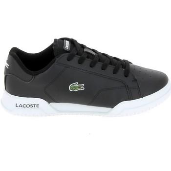 Lacoste  Módne tenisky Twin Serv Jr Noir Blanc  Čierna