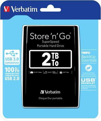 VERBATIM Store´n´ Go 2,5" 2TB USB 3.0 čierny