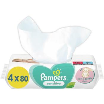 Pampers Sensitive XXL vlhčené čistiace obrúsky pre deti pre citlivú pokožku 4x80 ks