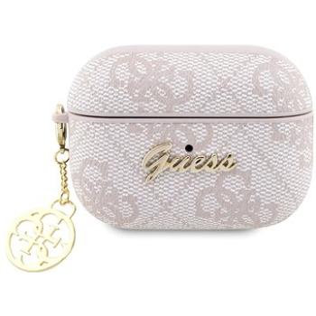 Guess 4G Script Charms PC/PU Puzdro na Airpods Pro 2 Pink (GUAP2G4GSMP)