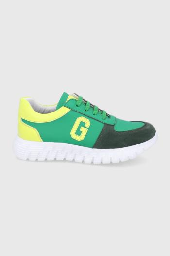 Detské topánky Guess zelená farba