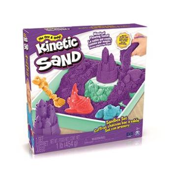 Kinetic Sand Krabica tekutého piesku s podložkou Fialová (778988404928)