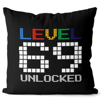 Vankúš Level unlocked (vek: 69, Velikost: 40 x 40 cm)