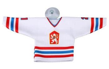 Replika ČSSR 1976 hokejový minidres bílá