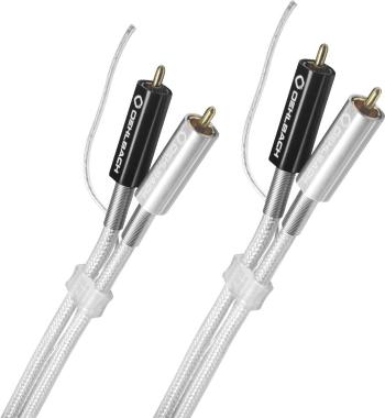 Oehlbach D1C2603 cinch audio prepojovací kábel [2x cinch zástrčka - 1x cinch zástrčka] 2.00 m strieborná