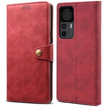 Lenuo Leather flipové puzdro na Xiaomi 12T/12T Pro, červená (348370)