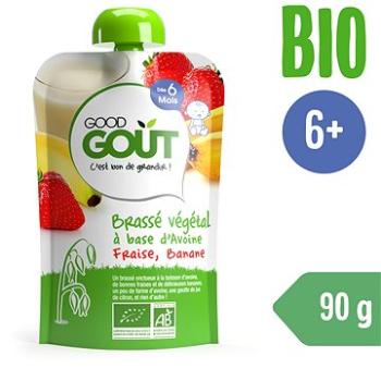 Good Gout BIO Ovsený dezert s jahodou a banánom (90 g) (3760269310759)