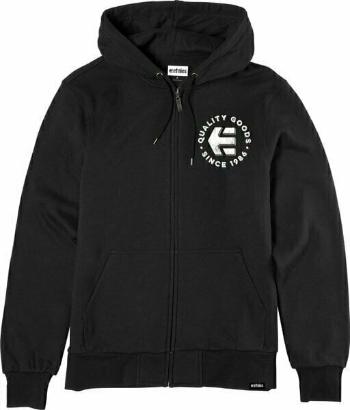 Etnies Outdoorová mikina Since 1986 Zip Hoodie Black/White XL