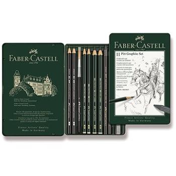 Faber-Castell Pitt Graphite Monochrome v plechovej krabičke, sada 11 ks (4005401129721)