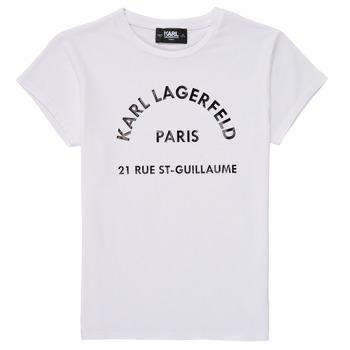 Karl Lagerfeld  Tričká s krátkym rukávom UNIFOMISE  Biela