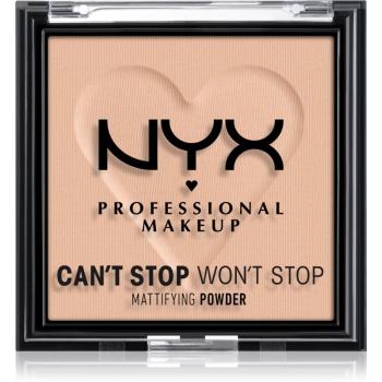 NYX Professional Makeup Can't Stop Won't Stop Mattifying Powder zmatňujúci púder odtieň 04 Meduim 6 g