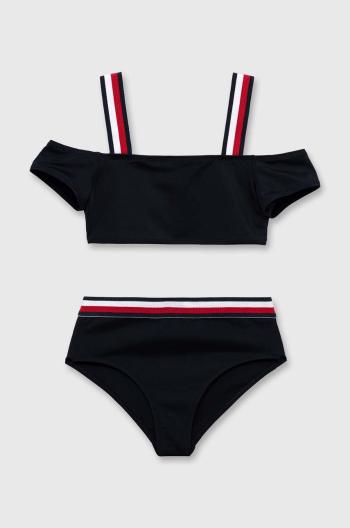 Dvojdielne detské plavky Tommy Hilfiger tmavomodrá farba