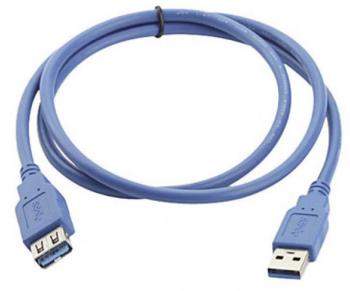Manhattan #####USB-Kabel #####USB 3.2 Gen1 (USB 3.0 / USB 3.1 Gen1) #####USB-A Stecker, #####USB-A Buchse 2.00 m modrá p
