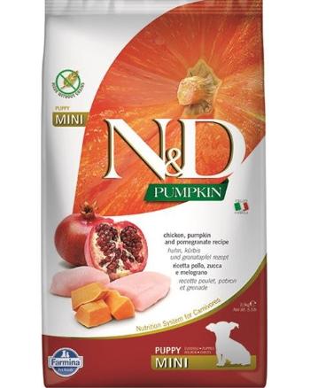 Farmina N&D dog PUMPKIN (GF) puppy mini, chicken & pomegranate 2,5kg