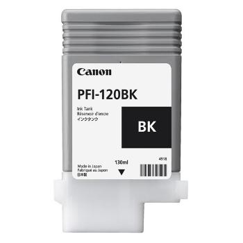 Canon originál ink PFI120BK, black, 130ml, 2885C001, Canon TM-200, 205, 300, 305, čierna