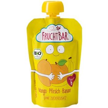 FruchtBar BIO ovocná kapsička s banánom, broskyňou a mangom 100 g (4260133238169)