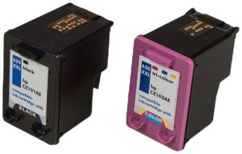 MultiPack HP CZ101AE, CZ102AE - kompatibilná cartridge HP 650-XXL, čierna + farebná, 1x24ml/1x14ml