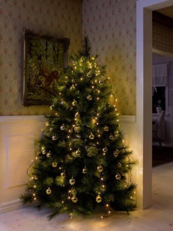 Konstsmide 6361-820 LED svetelný plášť na vianočný stromček   En.trieda 2021: G (A - G)  Počet žiaroviek 200 LED  jantár