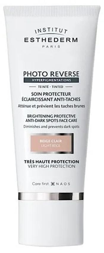 Institut Esthederm Tónovaný ochranný krém proti pigmentovým škvrnám Photo Reverse Light Beige (Brightening Protective Anti-Dark Spots Face Care )