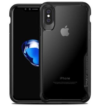 iPaky Survival Anti-Fall silikónový kryt na iPhone X/XS, čierny